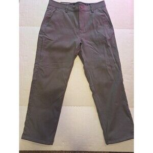 New Gerry Men’s Venture Fleece Lined Pants Gray 32x29 5 Pockets Water Resistant